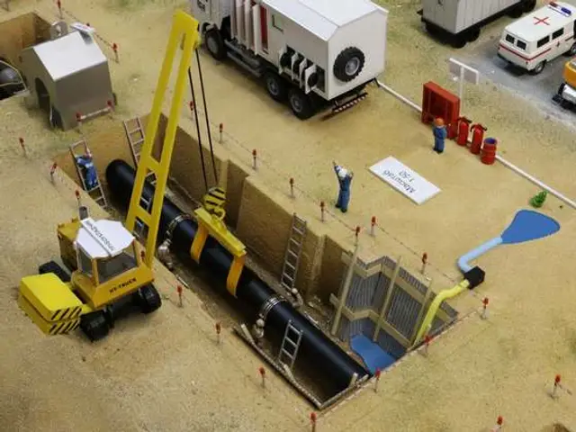 Учебный макет ремонта газопровода, 1:50